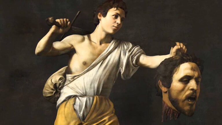 "David Con la cabeza de Goliat" Caravaggio